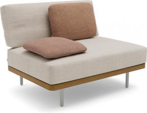 MNST264 Большое среднее сиденье кремень teak Manutti Flex