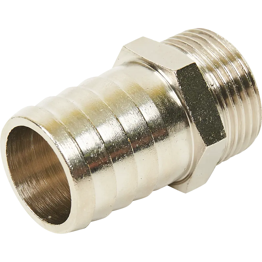 Штуцер Stout 3/4"x25 мм НР никелированная латунь 84868152 STLM-2032565 