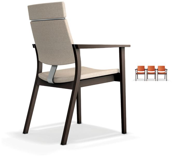 Casala Стул с подлокотниками с высокой спинкой Sina 2401-11 - Вид №3