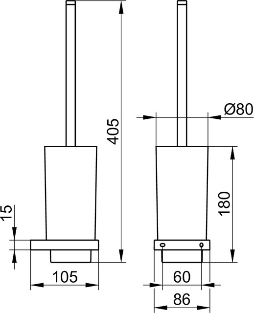 11164019000 Туалетный гарнитур KEUCO Edition 11 - Вид №3