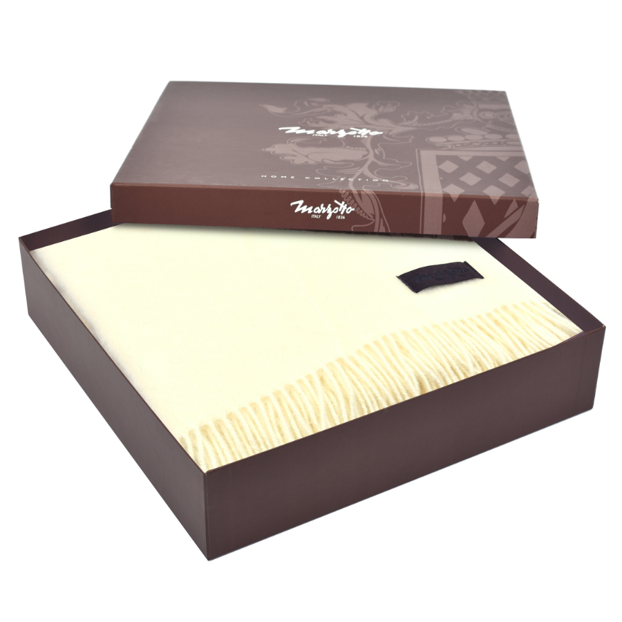 Плед шерстяной Dalia, 130х180 см, молочный MARZOTTO DALIA0025 - Вид №2