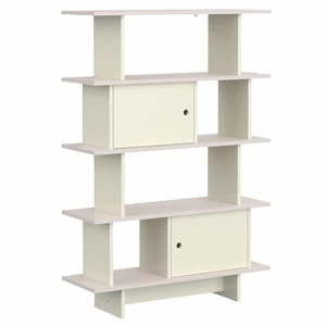 Стеллаж открытый с двумя дверцами 102 см Line M1 молочный ELLIPSE ELLIPSE LINE 351622 Бежевый;молочный