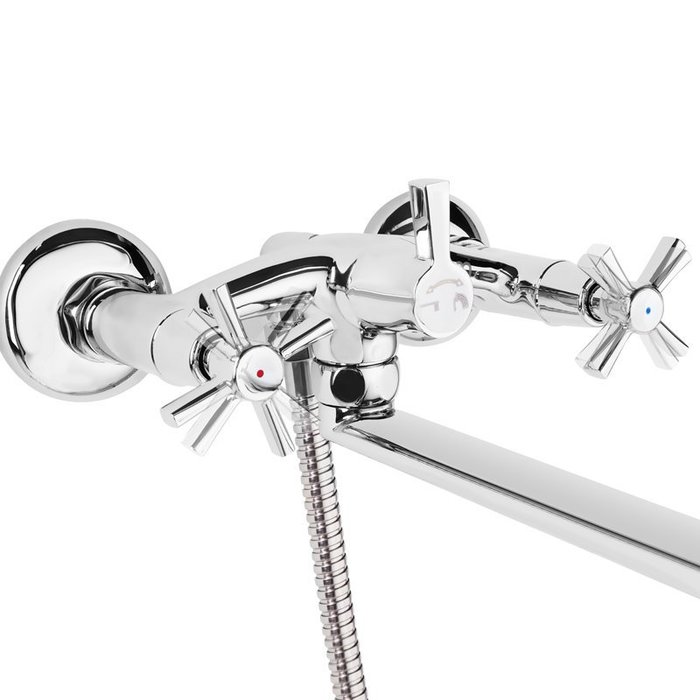 ON1SBS0M10 Milardo Ontario Смеситель для ванны с длинным изливом Ontario Россия - Вид №2