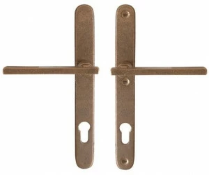 Dauby Бронзовая ручка на пластине с накладкой Pure® 17081