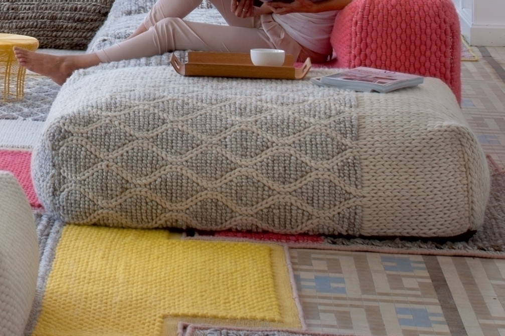 070838 Пуф Rhombus Ivory GAN Mangas Space  - Вид №2