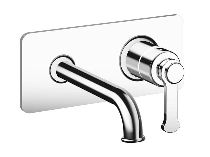 Настенный однорычажный смеситель для раковины с пластиной CRISTINA Rubinetterie Маяк ARCH-00144133 - Вид №1