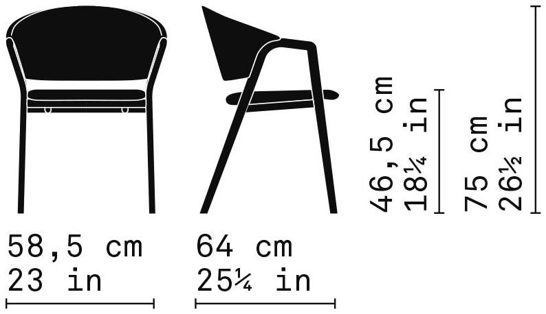 Very Wood Штабелируемое кресло с подлокотниками Camden sun-id-1412021 - Вид №6