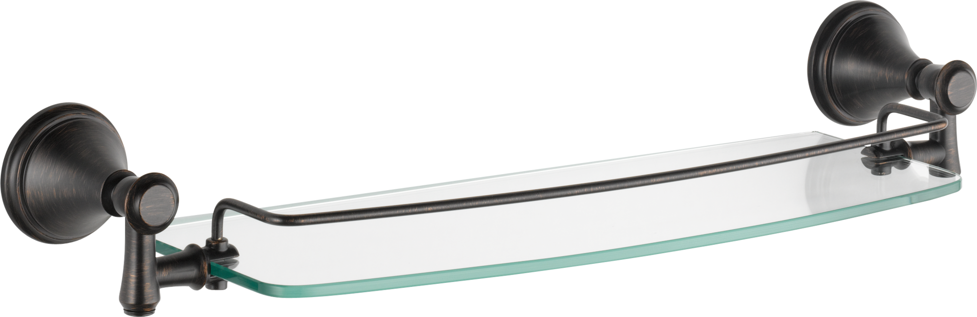 79710-RB Стеклянная полка 18 дюймов со съемной планкой Delta Faucet Cassidy Венецианская бронза  - Вид №3