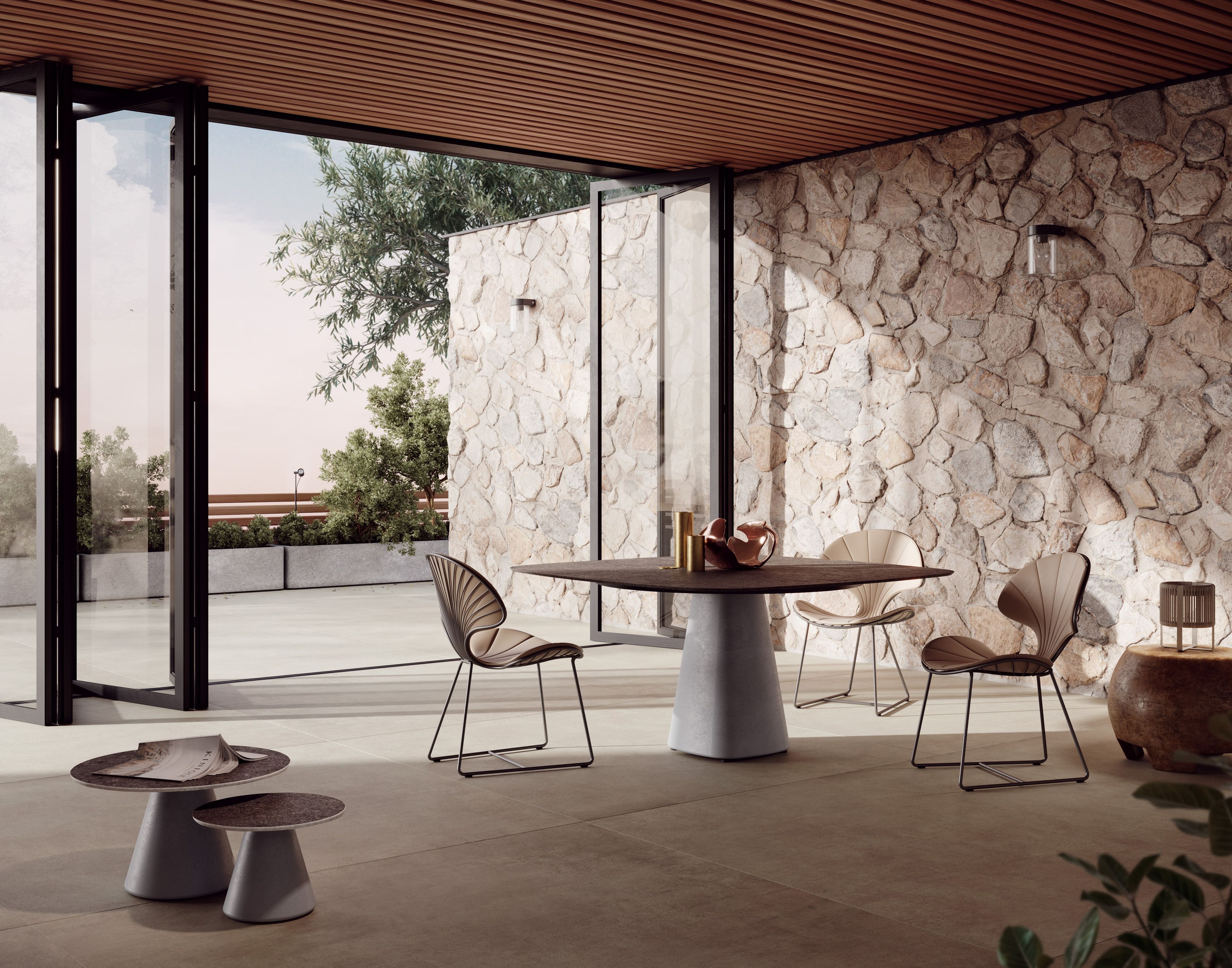 Круглый садовый столик в Ductal® Royal Botania Conix ARCH-00120439 - Вид №4