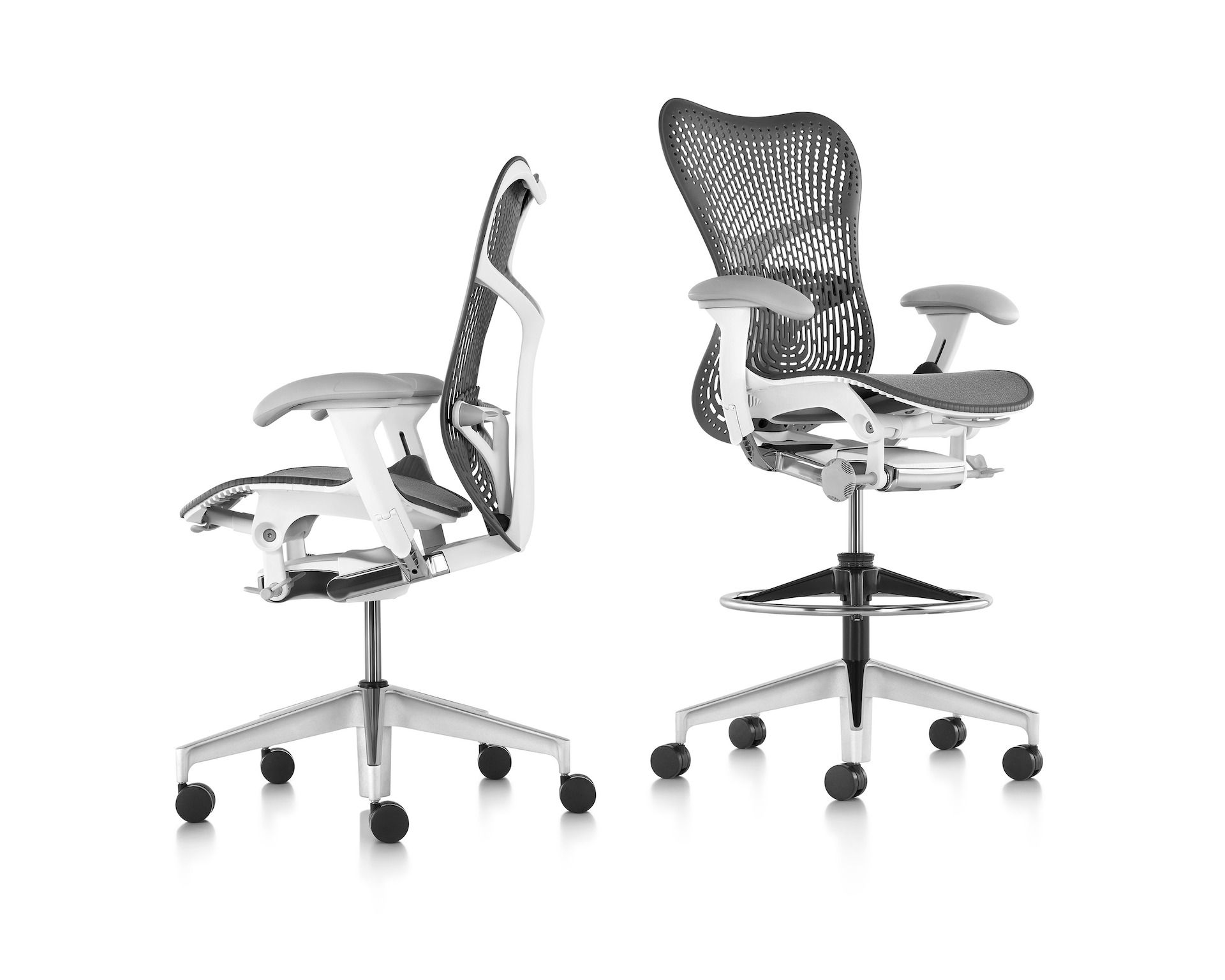 Эргономичное офисное кресло с вращающейся тканью Butterfly Herman Miller Mirra 2 ARCH-00092336 - Вид №16