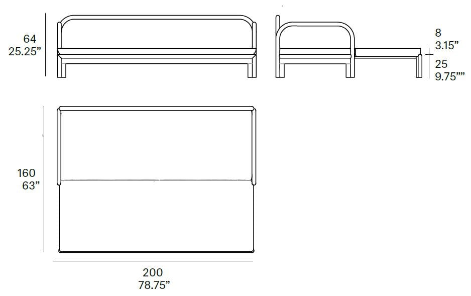 Диван-кровать из ткани и ротанга EXPORMIM 505 ARCH-00121317 - Вид №4