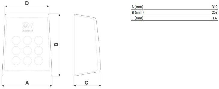 Vortice Автоматическая электрическая сушилка для рук Optimal 19218 - Вид №3