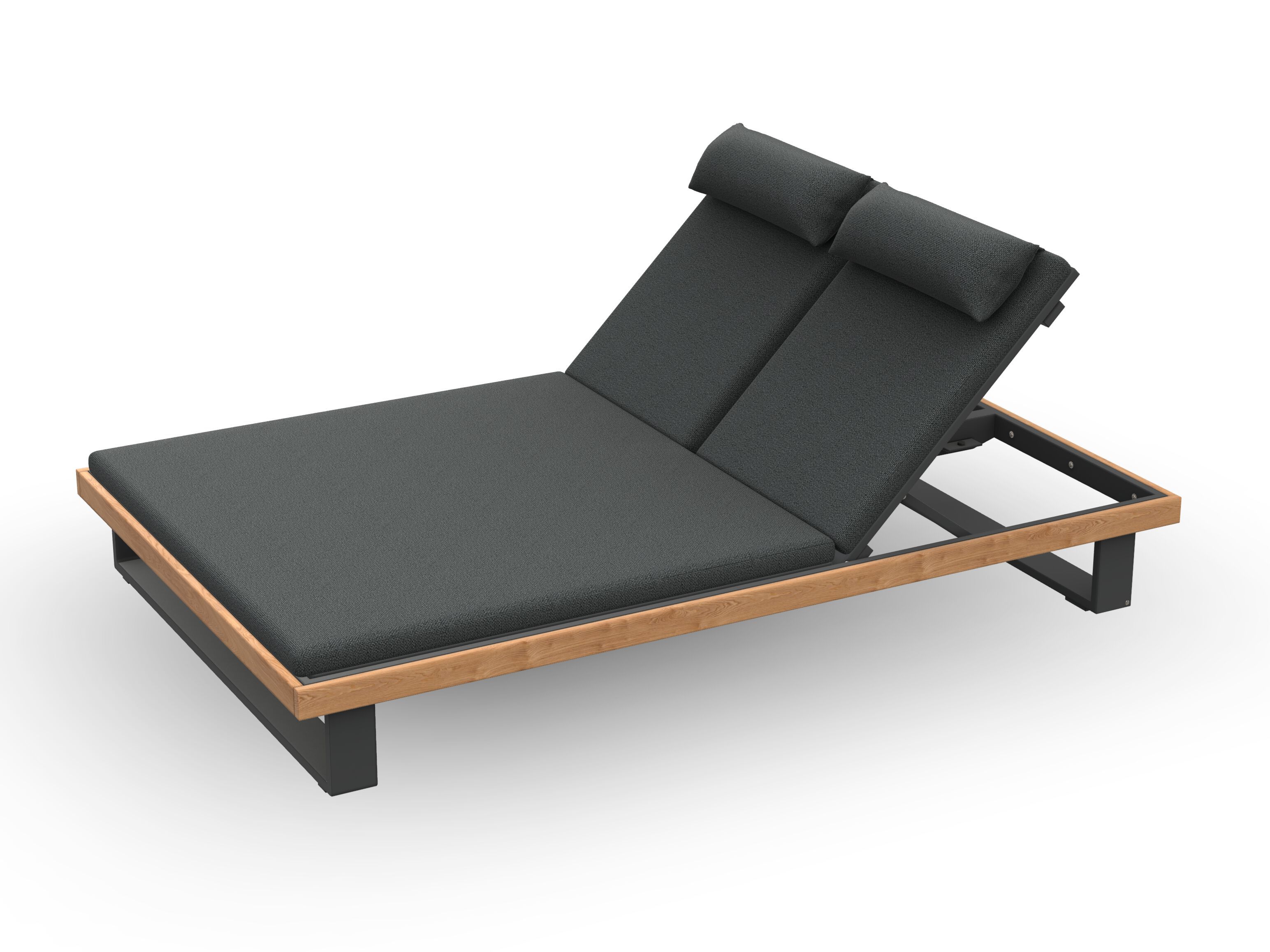 Двуспальная Садовая кровать с откидной спинкой из ткани Jati Kebon Truro ARCH-00149579 - Вид №1