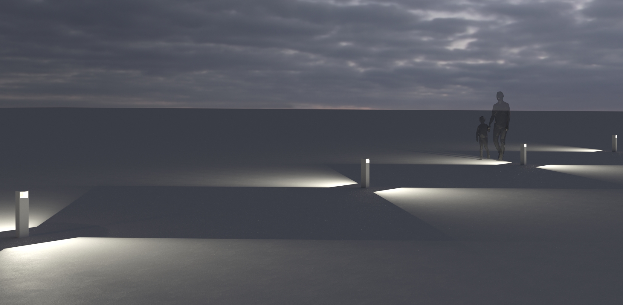 1050612 Мобильный светильник Platek MINI ONE Paletto  MINI ONE Bollard H. 500 mm - LED 3000K 2 Openings  - Вид №7