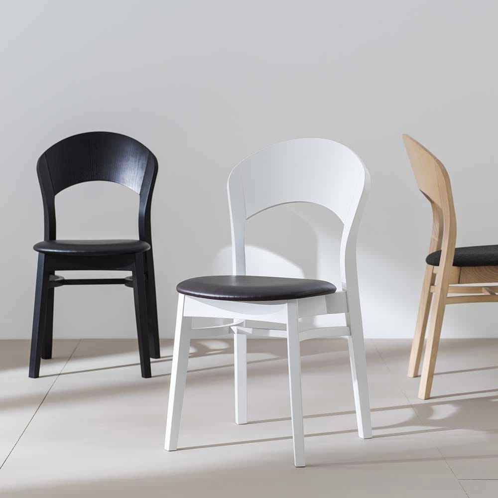 Стул из березы с мягким сиденьем Hans K Rainbow ARCH-00116635 - Вид №4