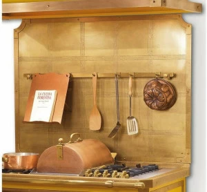 Officine Gullo Оборудованная кухонная спинка из латуни