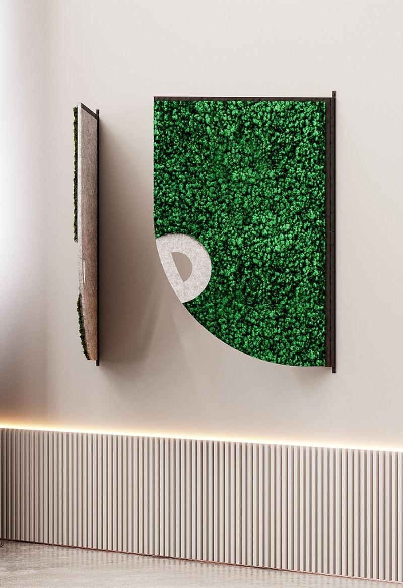 GREEN MOOD Звукопоглощающая офисная перегородка из мха Design sun-id-1473076 - Вид №4