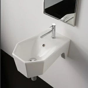 8501 Подвесная раковина настенная овальная Scarabeo Ceramiche  белая