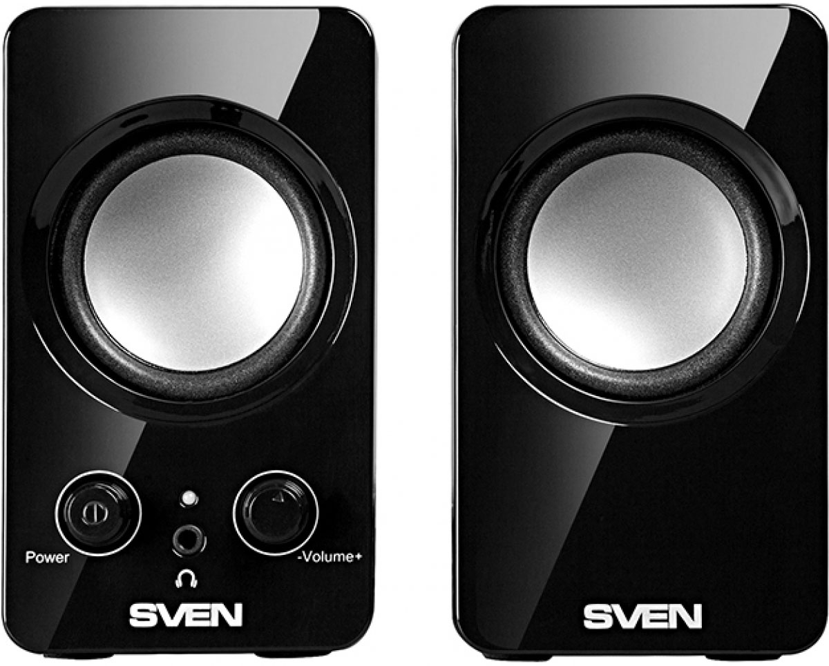 SV-0120365BL 354, чёрный, usb, акустическая система 2.0, мощность 2х2 вт(rms) Sven Santreyd 