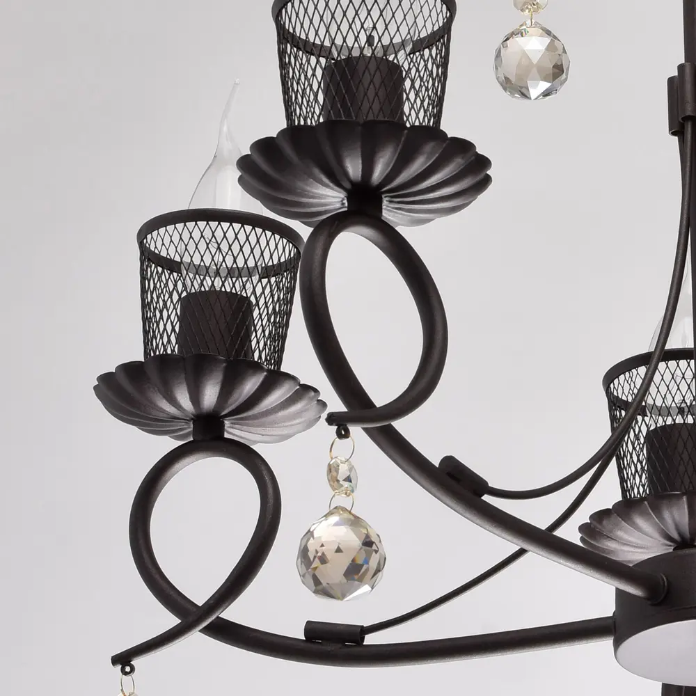 Люстра Аида 5xE14x60 Вт, металл, цвет тёмное дерево MW-Light STLM-2184509 - Вид №7