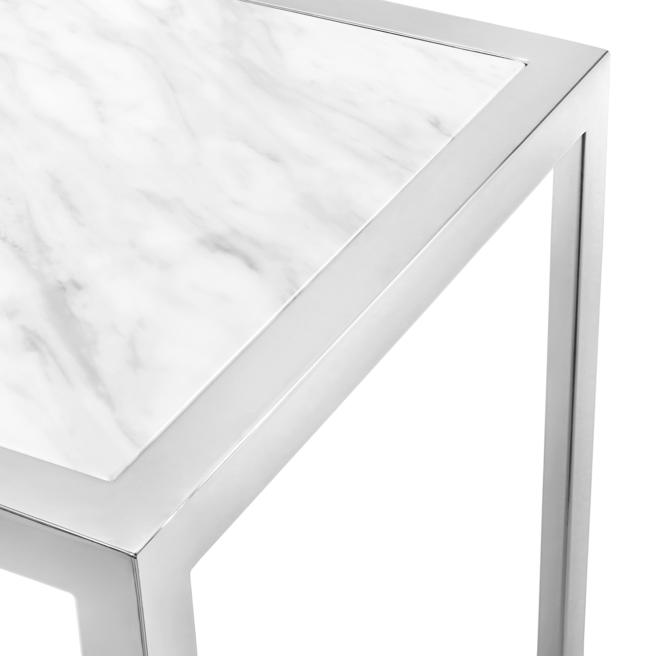 450287-19 ABHIKA КОНСОЛЬНАЯ КОРОНА ПРЯМАЯ H75 150X40 WHITE/SILVER  - Вид №7