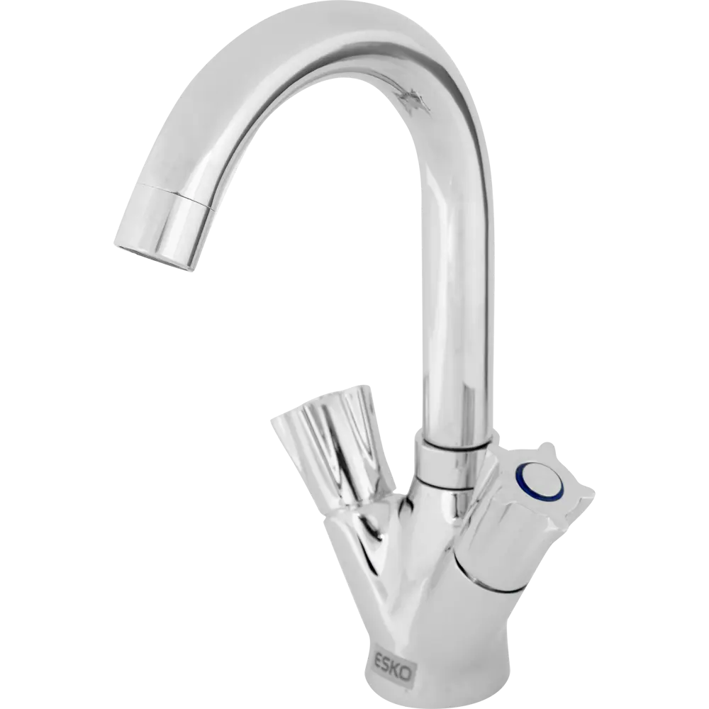 Смеситель для раковины Esko Accra 26 двухвентильный, цвет хром STLM-2099038