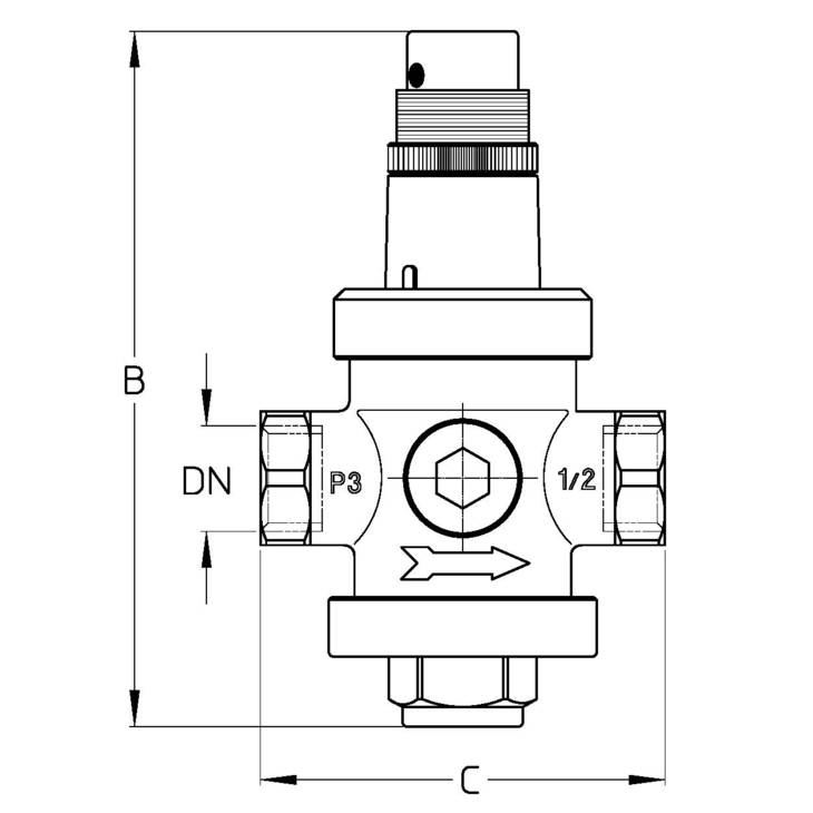 CIMBERIO CIM 1430 4 Редуктор давления латунный CIM 1430  - Вид №1