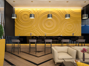 Трехмерная декоративная гипсовая панель