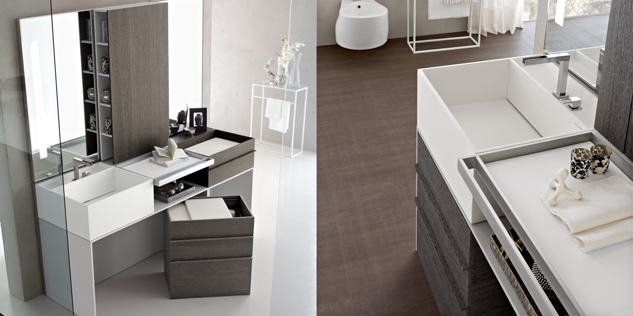 Toscoquattro Комплект мебели для ванной 04 ELEMENTS серый 20A7020A69GA04 - Вид №1