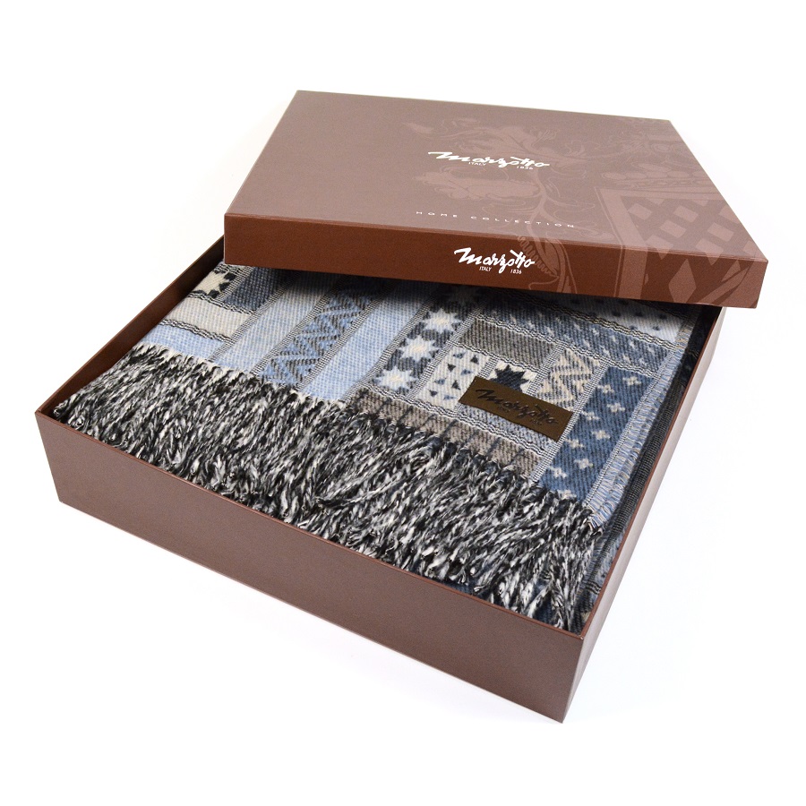 Плед Baltimora, 130х180 см, голубой MARZOTTO BALTIMORA6950 - Вид №3