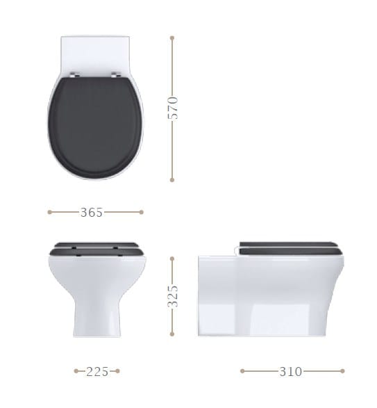 Подвесной туалет Gentry Home Balasani ARCH-00094337 - Вид №2