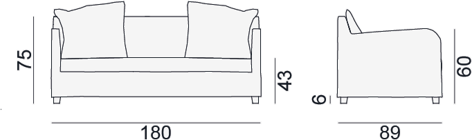 Gervasoni 3-х местный тканевый диван Next / spin sun-id-1451129 - Вид №5