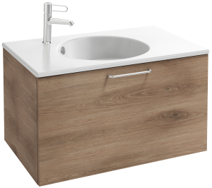 EB2512-R5-E10 Тумба под столешницу 80 см, 1 верхний ящик, хромированная ручка JACOB DELAFON ODÉON RIVE GAUCHE