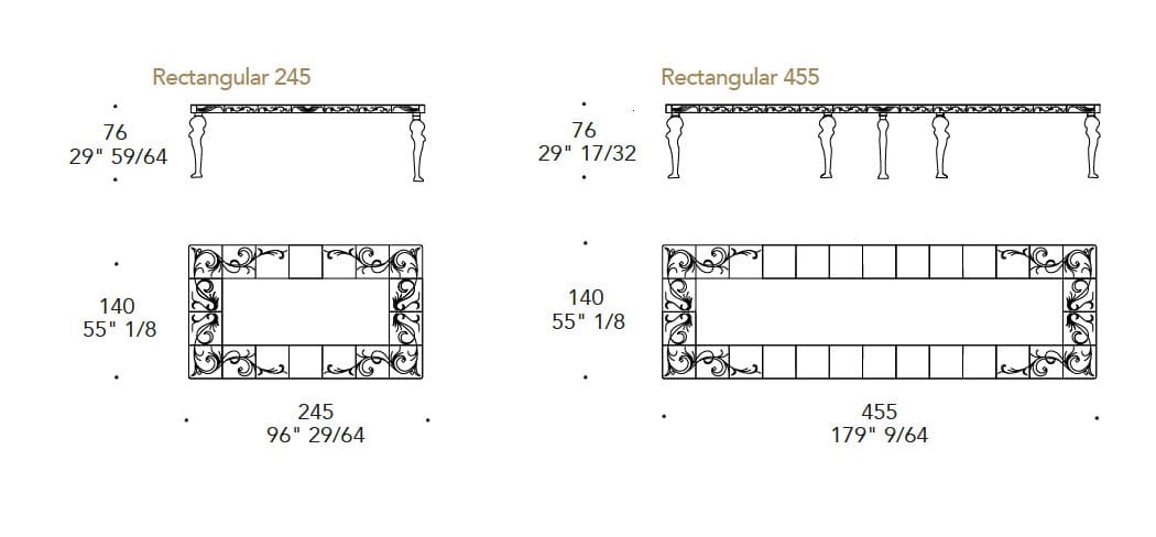 Прямоугольный стеклянный стол REFLEX Сан-Марко ARCH-00127167 - Вид №3