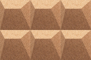 310 111 000 Пробковая 3D-плитка для стен Ramp GRANORTE 3DForms