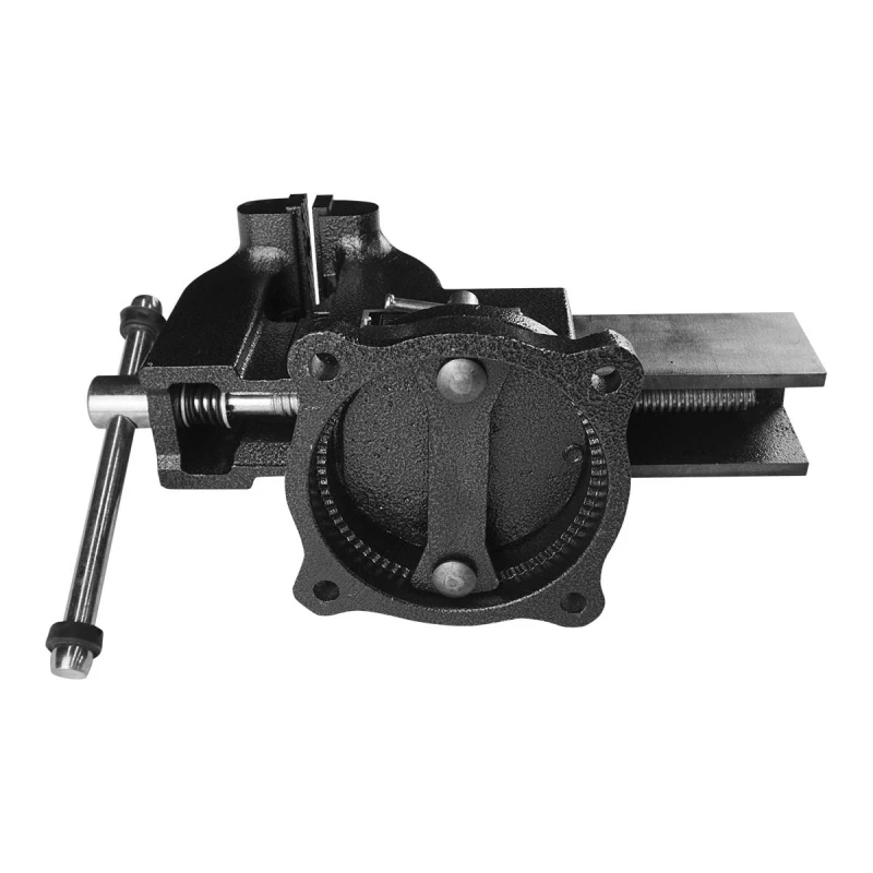 Тиски чугунные поворотные с наковальней "ТОНАР" 150мм BERGER BG1338 Верстакофф  - Вид №1