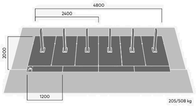 VESTRE Крепление для велосипедов из металла Parklets 2.0 sun-id-1491770 - Вид №4
