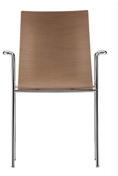 Brunner Стул для посетителей из дерева с подлокотниками Fina sun-id-1363933 - Вид №1