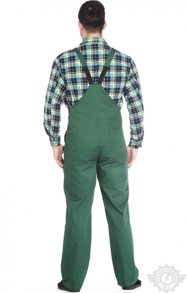 65606 Полукомбинезон "Эксперт-2" зеленый  Летняя спецодежда  размер 52-54/182-188  - Вид №5