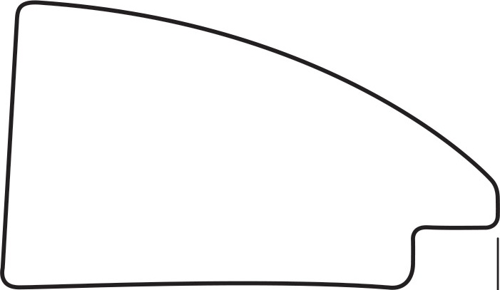 BY 7421 Зеркало в багетной раме - брашированное серебро 59 mm EVOFORM Octagon - Вид №4