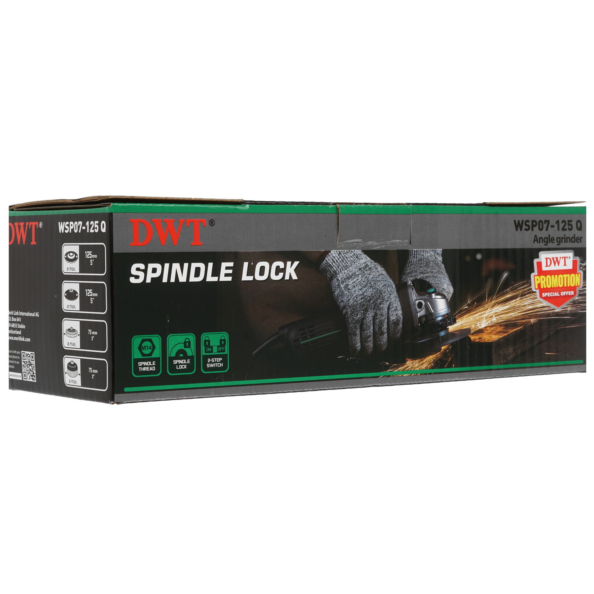 Углошлифовальная машина (УШМ) DWT WSP07-125 Q 9297935 STDN-0076243 - Вид №7