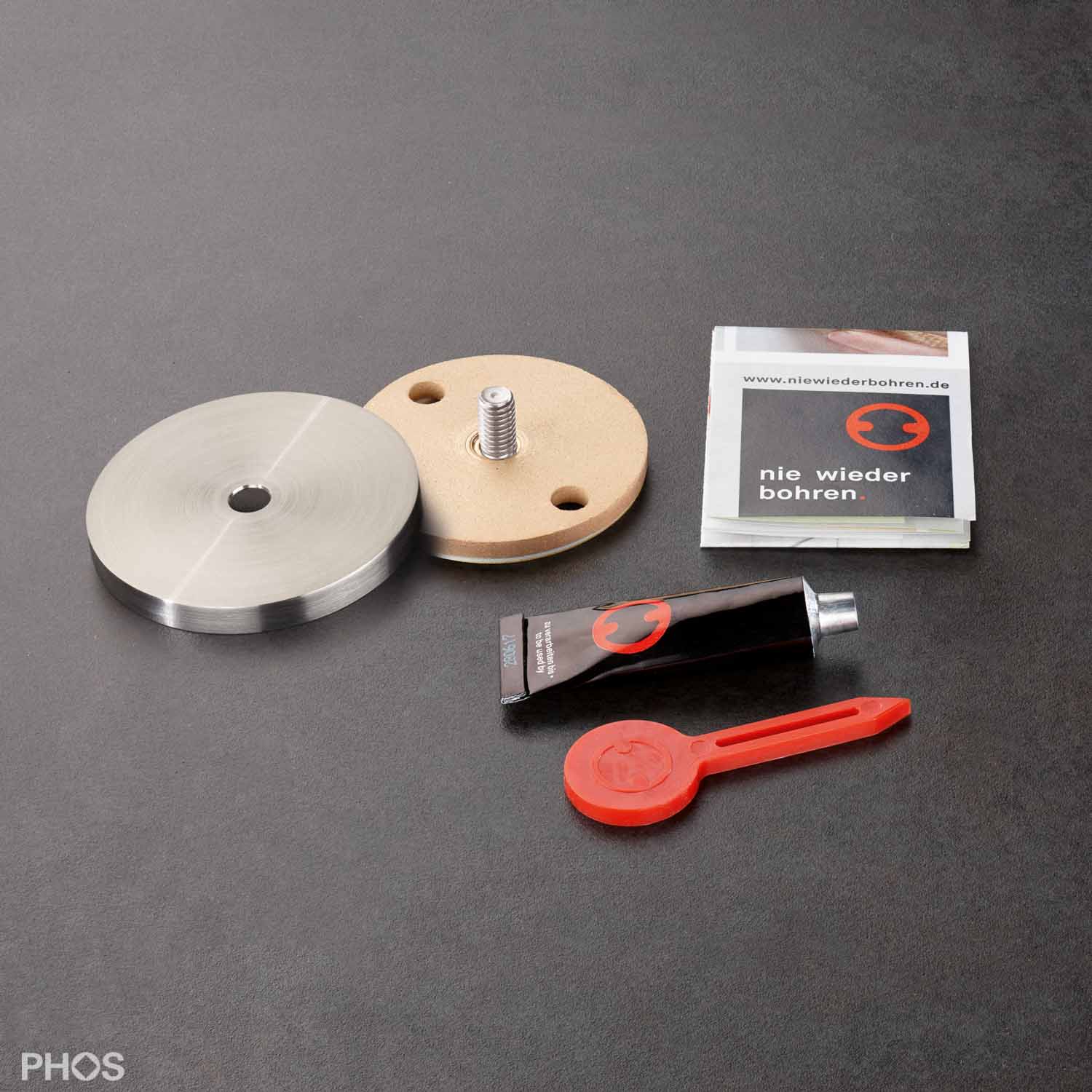 RNB40-6-M4 Tesa® power.kit (ранее никогда не применявшийся клей для сверления), ø40 мм PHOS 