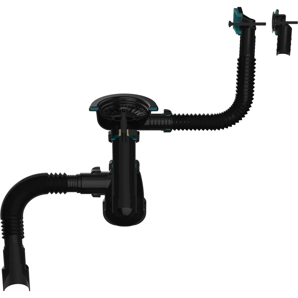 Сифон для мойки Aquant 3 1/2" полипропилен STLM-2165516 - Вид №5