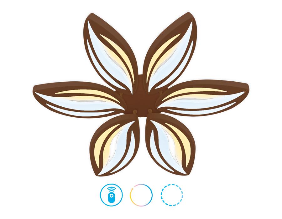 Потолочная светодиодная люстра Ambrella light Original FA508 AMBRELLA LIGHT ORIGINAL 336955 Коричневый - Вид №1