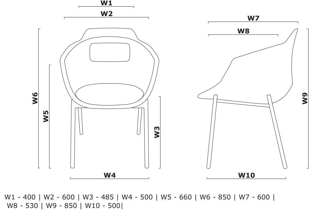 MDD Стул из ткани с подлокотниками Ultra Ufp1 - Вид №7