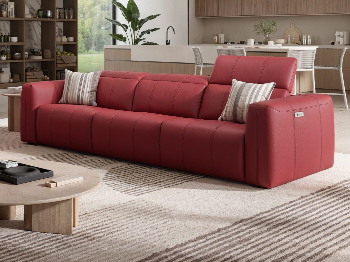 3-местный кожаный диван Sofanella Флорида ARCH-00062596 - Вид №5