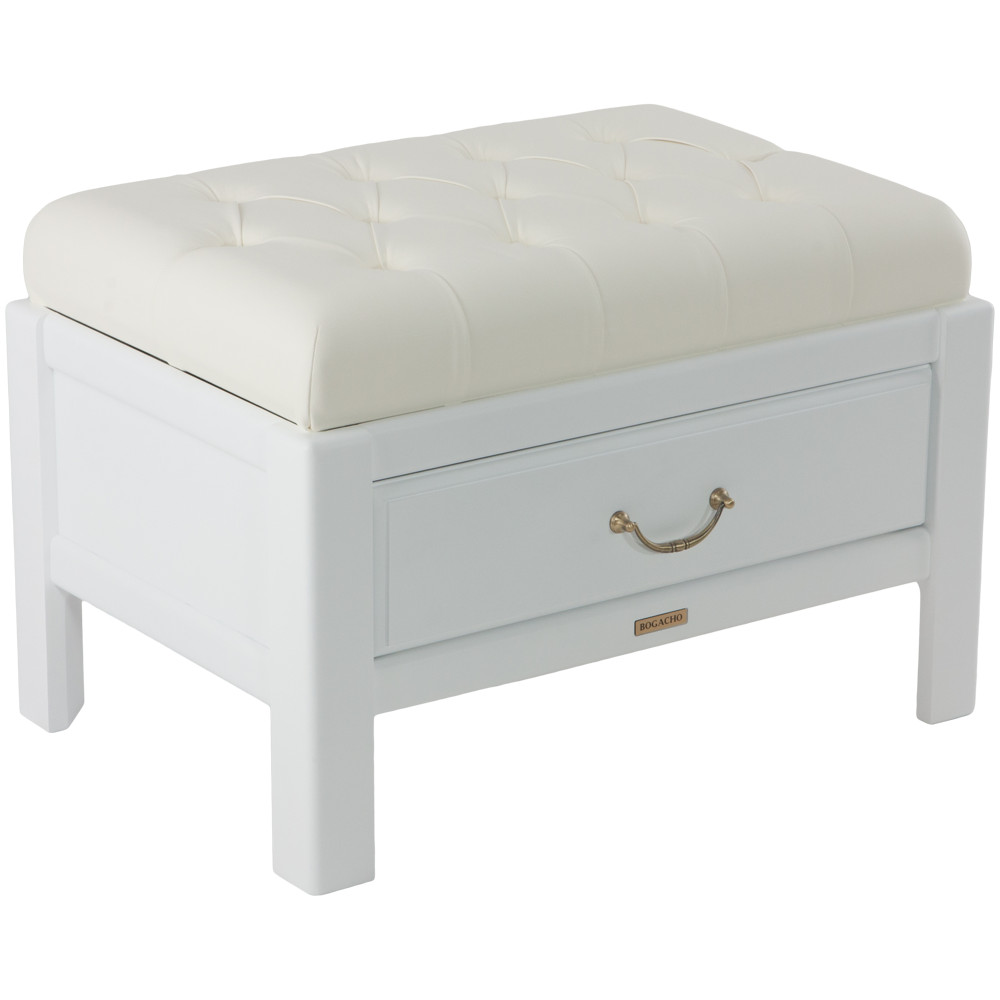 11127 Банкетка Лотос 6 Айс Молочный BOGACHO 4627138159453