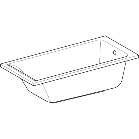 554.301.01.1 Прямоугольная ванна Geberit Renova Plan Geberit  - Вид №1