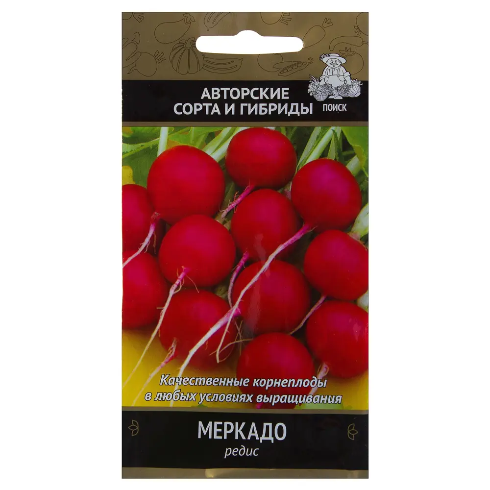Семена редиса Меркадо от ПОИСК - урожайный сорт для открытого грунта 17234532 STLM-0007747