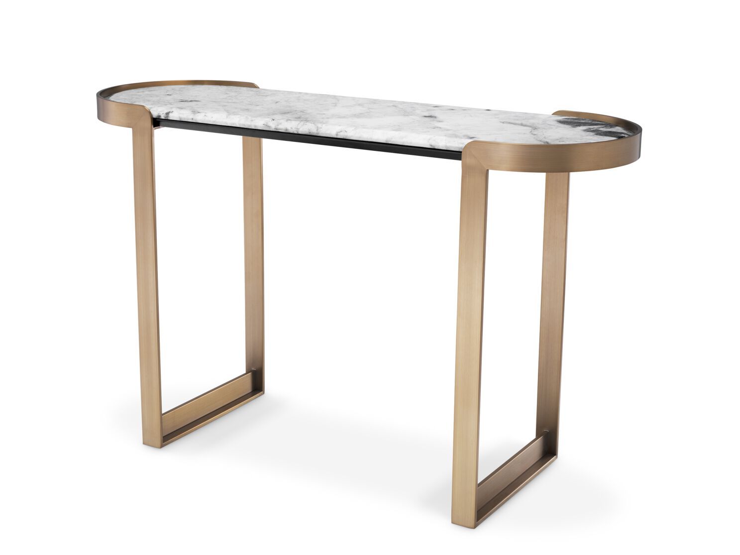 Овальная консоль из мрамора и латуни Eichholtz FABIO ARCH-00146895